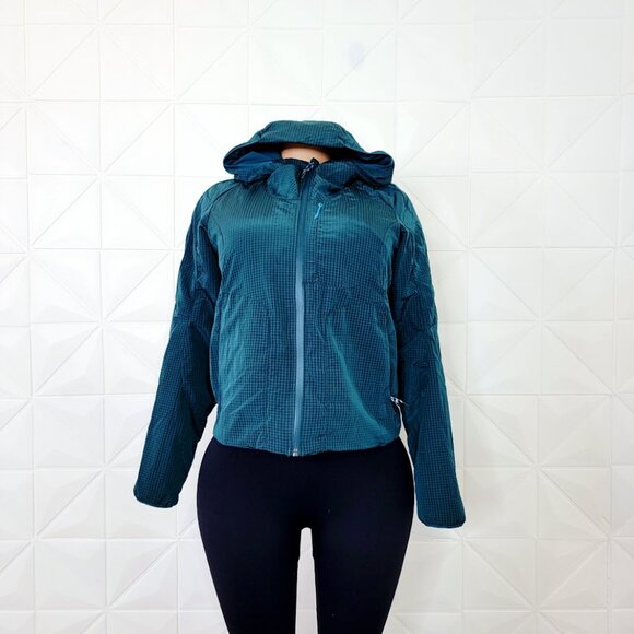 Lululemon Women's Dark Teal Lightweight Insulated Full-Zip Hiking Jacket Size 6 - Picture 2 of 9